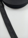 šitie gumená pletená elastická páska s otvormi 25 mm 2,5 cm 1 meter čierna