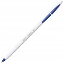 BIC CRISTAL UP MODRÝ GUĽOVÝ BOD S ČIAPKOM BIELY KANCELÁRSKY TELO