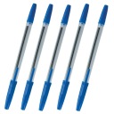 KANCELÁRSKE PRODUKTY GUĽOVODOVÉ PERO 1,0MM MODRÉ x5 ks