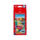 Šesťhranné akvarelové pastelky Classic Colors Faber-Castell 12 ks.