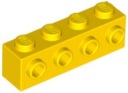 LEGO 1X4 ŽLTÉ S čapmi 30414