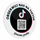 QR nálepka TikTok Follow Us 10x10