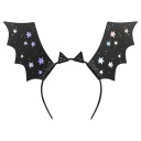 HALLOWEEN čelenky Čierne netopiere, 4 kusy