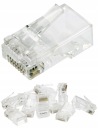 NEKU Zástrčky 8P8C RJ45 koncovky UTP 5e drôt 10 ks
