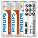 PHILIPS Batéria R03 AAA BLISTER s dlhou výdržou 4 ks.