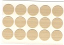 Samolepiaca zátka breza 258 20mm, 15ks list