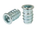 10x nástrčná skrutka M8 x 20 mm, dvojzávitová, skrutkovacia, drážkovaná skrutka do dreva