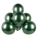 Lesklé lesklé balóny Bottle Green Metallic chróm - 10 ks