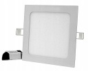 LED stropný panel pod omietku, štvorcový, 12W