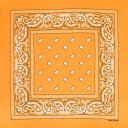 Bandana bandana bandana žltá paisley šatka