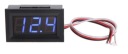 VOLTMETER 4,5-30VDC V PÚDE, TRI VODIČE (NAPÁJANIE + MERANIE) MODRÝ