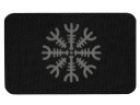 AEGISHJALMUR PRILBA M-TAC LASEROM REZANÁ LASEROM OF Terror Patch Horizontálna čierna a sivá