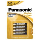 4x AAA R3 1,5V alkalická batéria Malíček