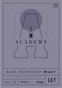 AKADÉMIA TECHNICKÝ BLOK BIELY PAPIER A4 240g-1724