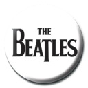 The Beatles Black Logo - odznak na gombíkoch