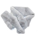 Kožušinový opasok, kožušinka, 8 cm, dekoračný materiál, 1 meter, SIVÁ