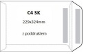 C4 biela samolepiaca SK obálka s potlačou, 50 ks