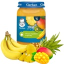 Tropický ovocný dezert s tapiokou banán ananás mango 6 m+ Gerber 190 g