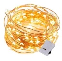 BIELE drôtené svetlá, 30 LED batérií na ozdobu vianočného stromčeka