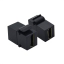 Keystone HDMI F/F modul čierny