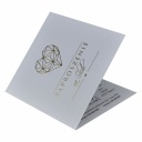 Svadobné oznámenia, pozlátené geometrické srdce