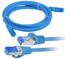 Ethernetový internetový kábel skrútený RJ45 LAN Cat 6A SFTP 0,5 m modrý