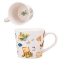 Veľký porcelánový hrnček na kávu, darček pre rybára, Altom Design, 400 ml