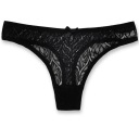 SEXY ČIERNE JEMNÉ ZMYSLNÉ ČIPKOVÉ DÁMSKE XL TANGÁ
