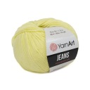 50g priadza, 55% bavlna 45% akryl, YarnArt Jeans svetlo žltá 67