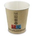PAPIEROVÉ HRNÍČKY HRNÍČKY NA KÁVU, ČAJ, NÁPOJE KRAFT 250ml 50ks