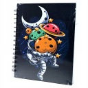 CIRCLE NOTEBOOK SPACE NOTEBOOK DENNÍK PLANÉTY KOSMONAUTRA A5 RÔZNE FARBY