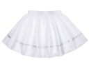 Elastická sukňa, biely outfit, 40 cm
