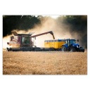 Nálepky A5 ÚROVEŇ ÚROVNE Kombajnový traktor