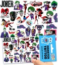 UMÝVAJÚCE DOČASNÉ TETOVANIE PRE DETI DETSKÝ JOKER ORIGINÁLNE DIZAJNY