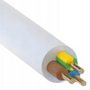 ELEKTRICKÝ KÁBEL YDY 3x2,5 450/750V BIELY 1m