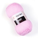 Priadza YarnArt Baby 649 / púdrová ružová