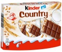 KINDER COUNTRY Čokoládové tyčinky s náplňou a cereáliami 9 ks FERRERO DE