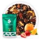 ČIERNY LISTOVÝ ČAJ JAHODY JABLKO POMERANČ SIENA TEAVERSO 50G