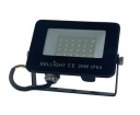 Halogénový LED reflektor 20W 6500K 2050lm IP65 Čierny