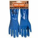 Gumové chemické rukavice, zdrsnené PVC rybárske rukavice, 30 cm, odolné proti mastnote_M