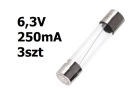 Axiálna žiarovka 6,3V DC 0,25A 31mm 3ks