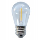 E27 S14 LED žiarovka 0,3W 2700K 3V vlákno