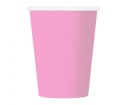 RUŽOVÉ poháre 270ml, 6 kusov, papier