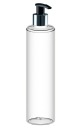 FĽAŠA S KOZMETICKOU PUMPAČKOU 250ml, ČIERNA/STRIEBORNÁ