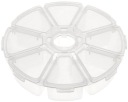 Okrúhly organizér, priemer 10,5 cm, 8 priehradiek, OR5