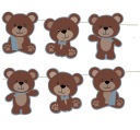 BANNER girlandové dekorácie BEAR medvedíky