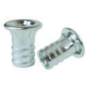 Zásuvka 10x M6 x 14 mm s golierom, tepaná nábytková vložka na drevo, nožičky