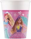 BARBIE NARODENINOVÉ PAPIEROVÉ POHÁRKY BARBI PRINCESS BIRTHDAY 8 ks