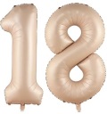 Karamelový 18 miestny balón NUDE béžový BOHO 1m héliový