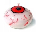 Plávajúca sviečka BLOOD EYE na HALLOWEEN disk